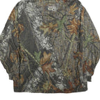 ROCKY GEAR Mens Green & Brown Camouflage Outdoor Jacket L Polyester Zip Hooded