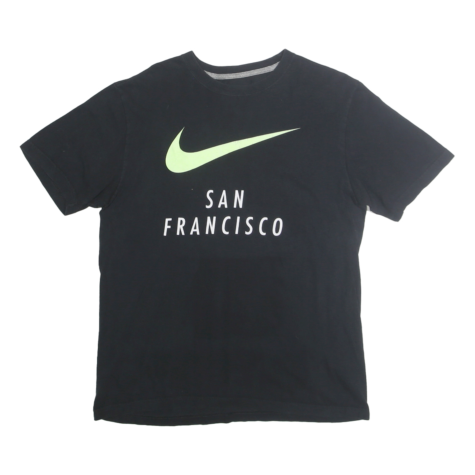 NIKE Mens Black San Francisco Graphic T-Shirt M Short Sleeve Crew Neck