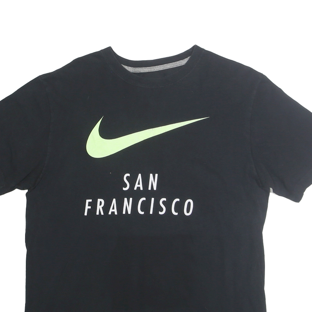 NIKE Mens Black San Francisco Graphic T-Shirt M Short Sleeve Crew Neck
