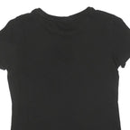 PUMA Womens Black Graphic T-Shirt S Short Sleeve Crew Neck Casual Top