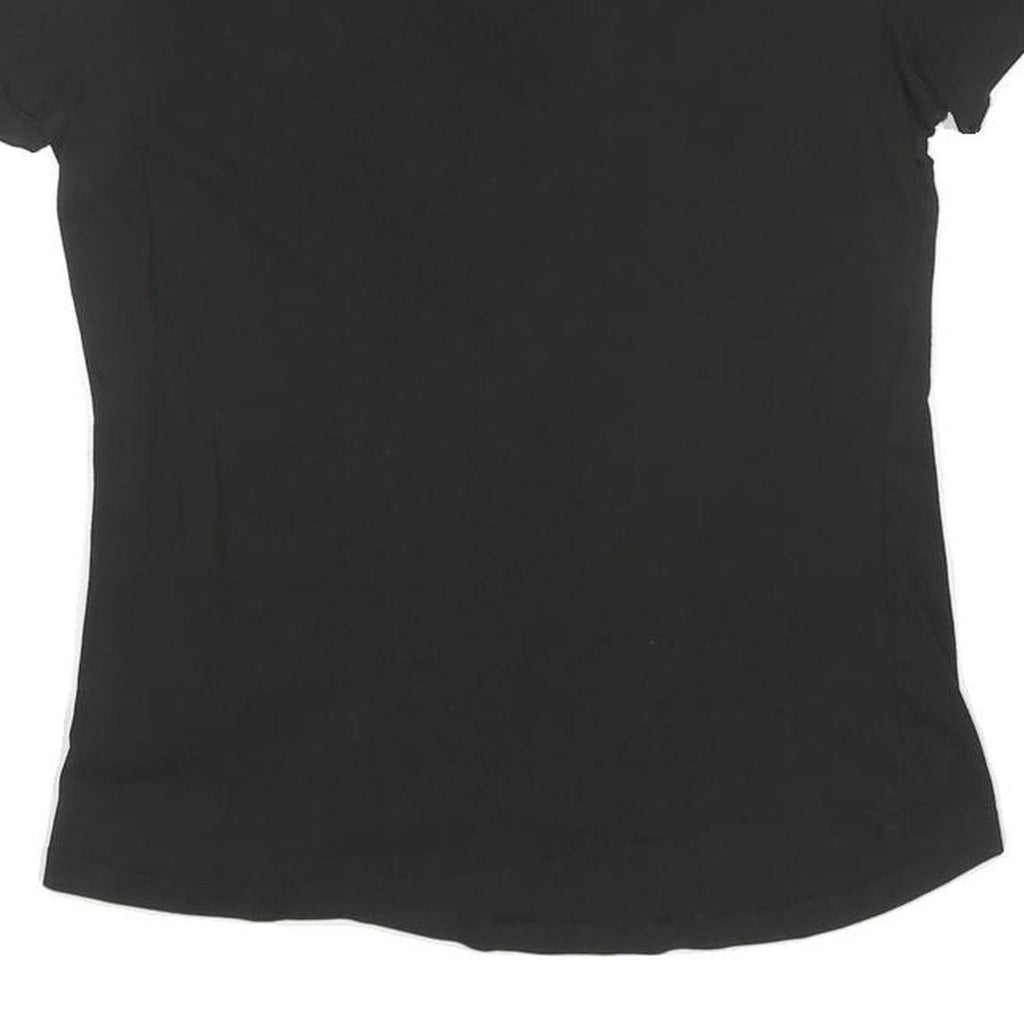 PUMA Womens Black Graphic T-Shirt S Short Sleeve Crew Neck Casual Top