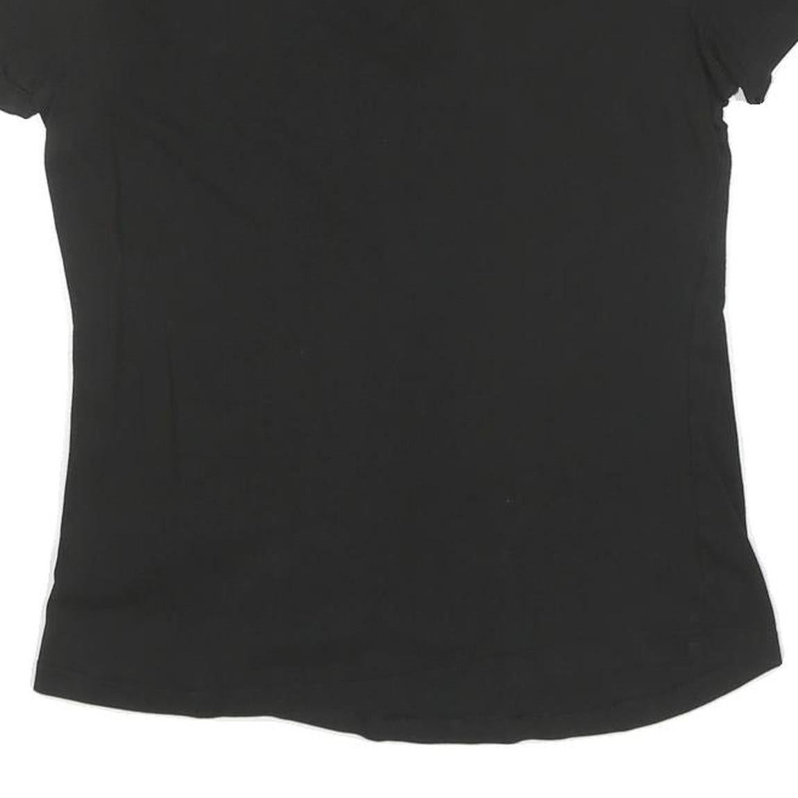 PUMA Womens Black Graphic T-Shirt S Short Sleeve Crew Neck Casual Top