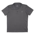 ADIDAS Mens Grey Polyester Blend Short Sleeve Basic Polo Shirt M Climalite