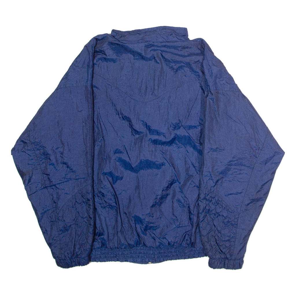 BOLD SPIRIT Womens Shell Jacket Blue Nylon 90s Floral S
