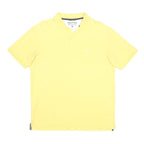 NAUTICA Mens Yellow Short Sleeve Plain M Cotton Polo Shirt Classic Fit