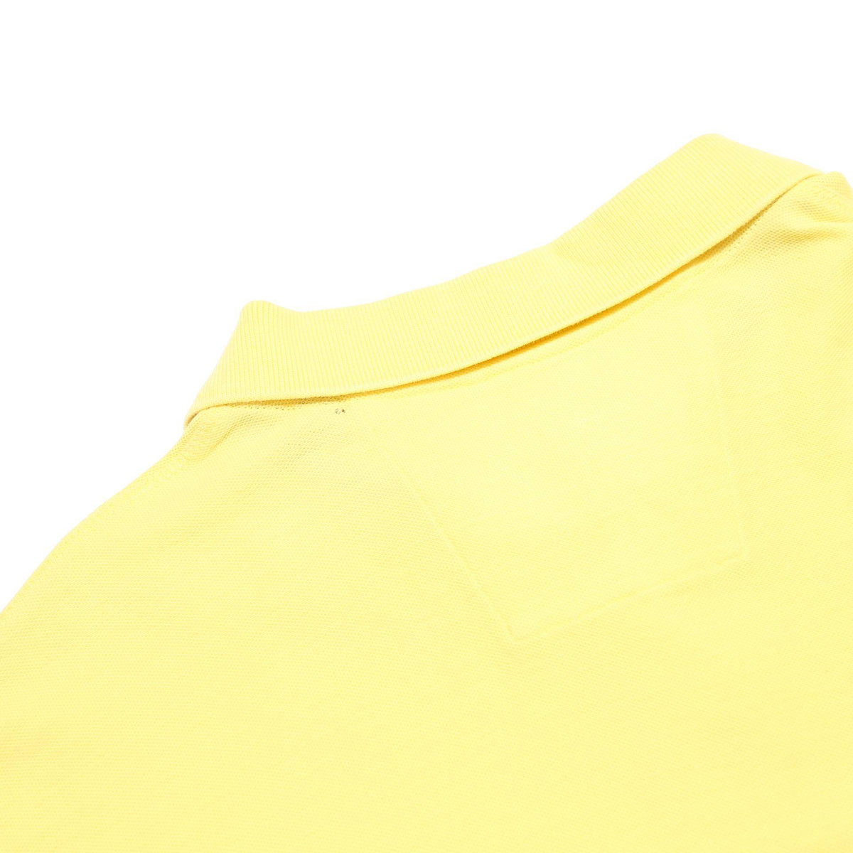 NAUTICA Mens Yellow Short Sleeve Plain M Cotton Polo Shirt Classic Fit