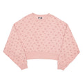 NIKE Loose Fit Cropped Womens Sweatshirt Pink XS