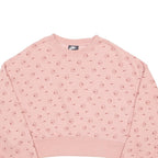 NIKE Loose Fit Cropped Womens Sweatshirt Pink XS