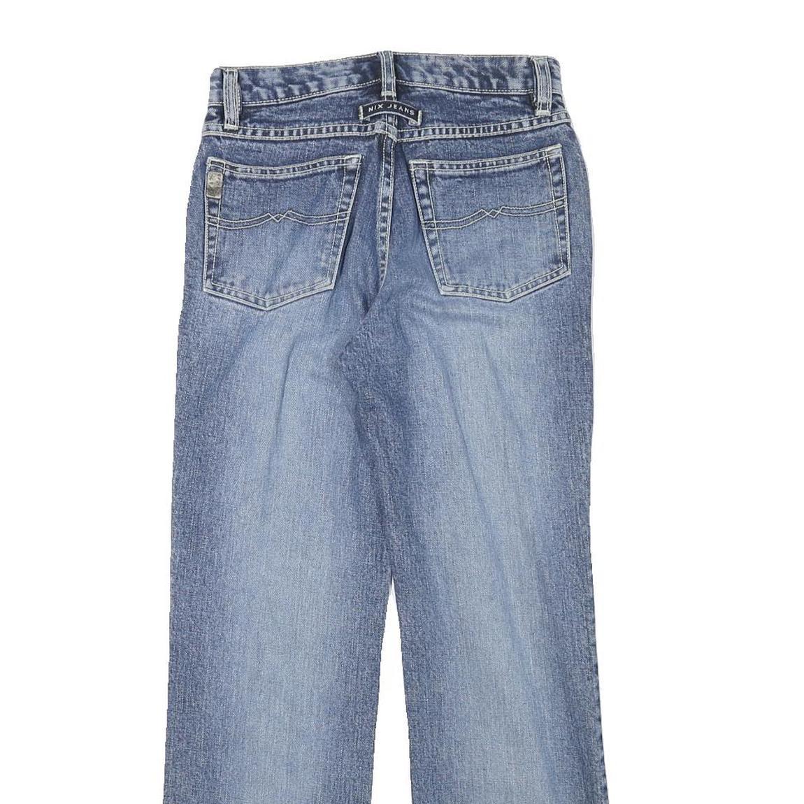 NIX Womens Blue Regular Straight Denim Medium W26 L27 Zip Closure Jeans