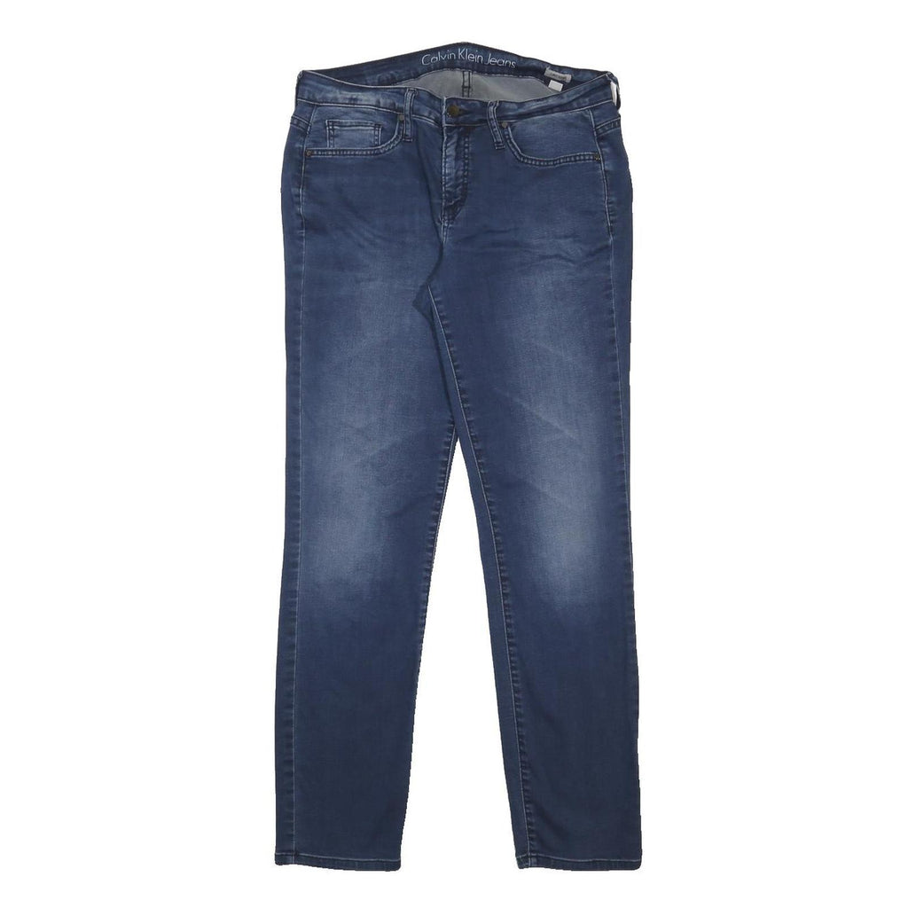 CALVIN KLEIN JEANS Womens Blue Slim Skinny Denim Medium W29 L30 Stretch Fit
