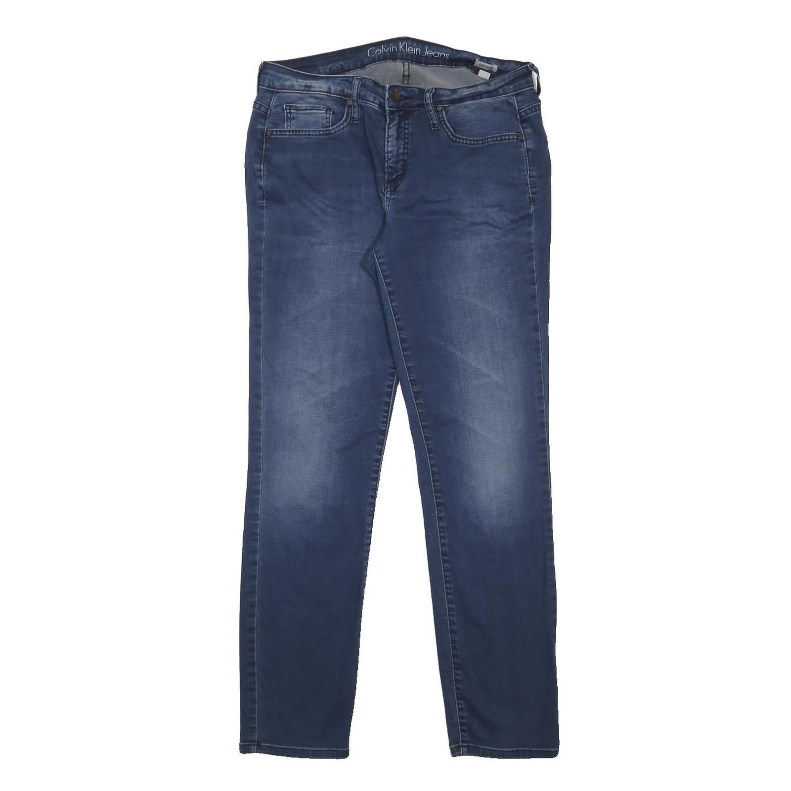 CALVIN KLEIN JEANS Womens Blue Slim Skinny Denim Medium W29 L30 Stretch Fit