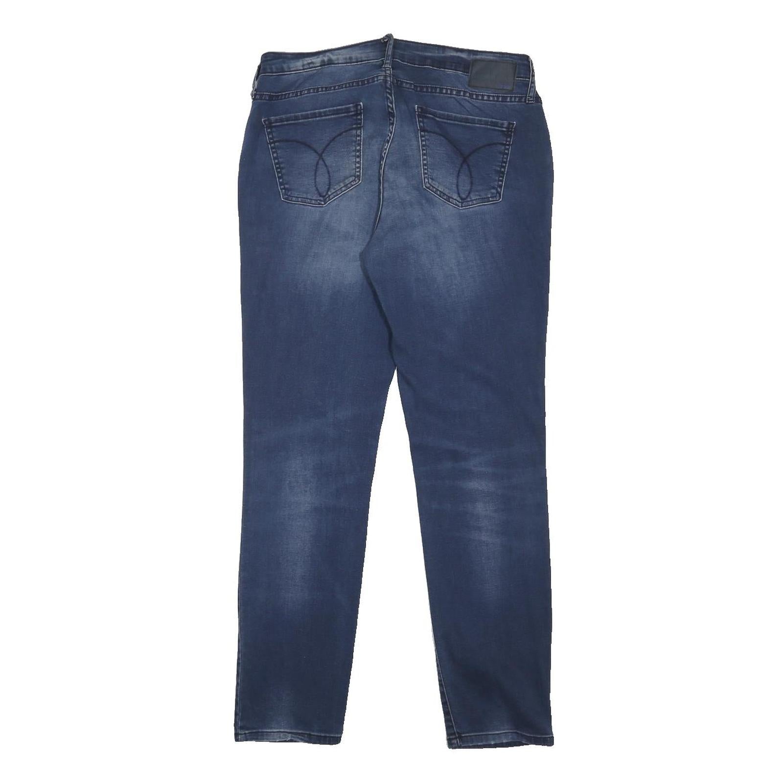 CALVIN KLEIN JEANS Womens Blue Slim Skinny Denim Medium W29 L30 Stretch Fit