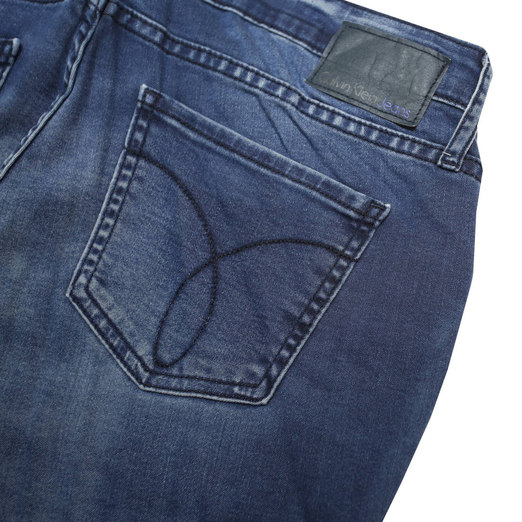 CALVIN KLEIN JEANS Womens Blue Slim Skinny Denim Medium W29 L30 Stretch Fit