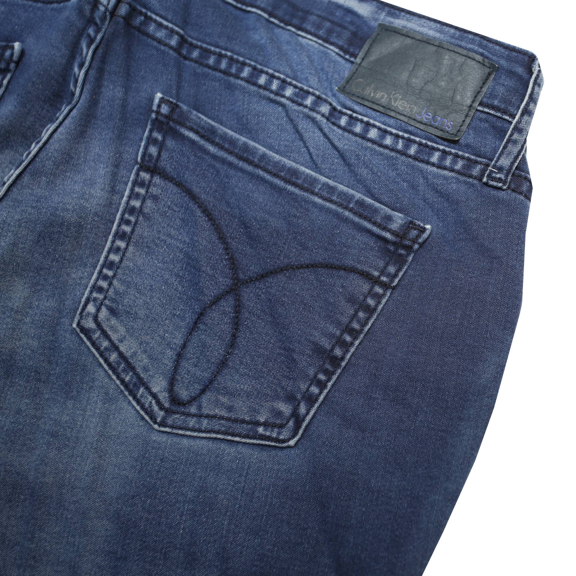 CALVIN KLEIN JEANS Womens Blue Slim Skinny Denim Medium W29 L30 Stretch Fit