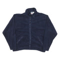 WEK Mens Navy Zip Jacket S Polyester Blend Plain Warm Comfort Casual