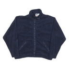 WEK Mens Navy Zip Jacket S Polyester Blend Plain Warm Comfort Casual