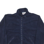 WEK Mens Navy Zip Jacket S Polyester Blend Plain Warm Comfort Casual