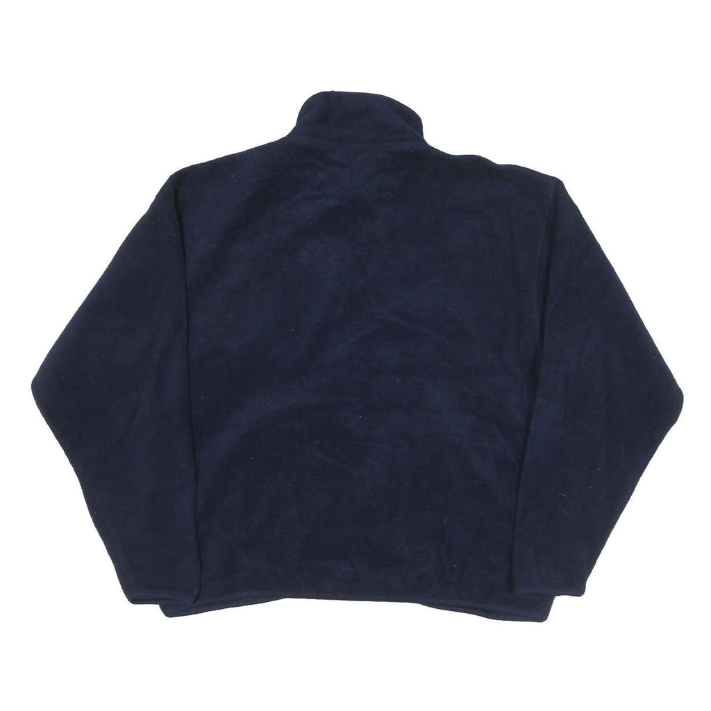 WEK Mens Navy Zip Jacket S Polyester Blend Plain Warm Comfort Casual