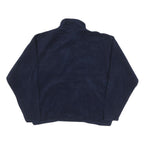 WEK Mens Navy Zip Jacket S Polyester Blend Plain Warm Comfort Casual