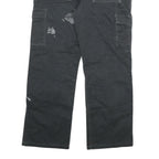 DICKIES Womens Regular Black Cargo Denim Jeans W30 L29 Workwear Utility Zip
