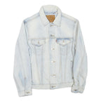 LEVI'S Mens Blue Cotton Blend Denim Jacket M Classic Button Closure Casual