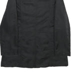 PHARD Womens Black Double Breasted Jacket L Woven Button Closure Classic