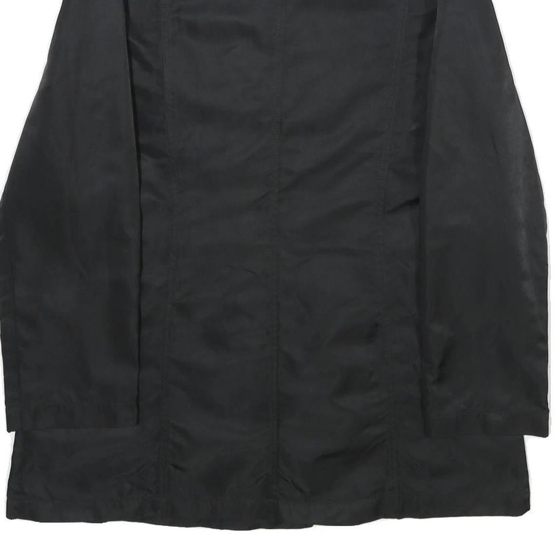 PHARD Womens Black Double Breasted Jacket L Woven Button Closure Classic