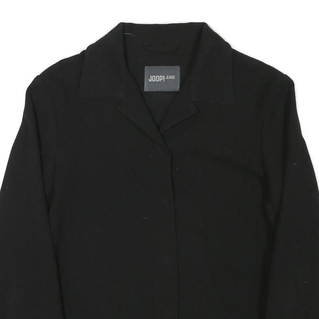 JOOP Womens Black Zip Jacket XS Polyester Blend Plain Stylish Cropped Fit
