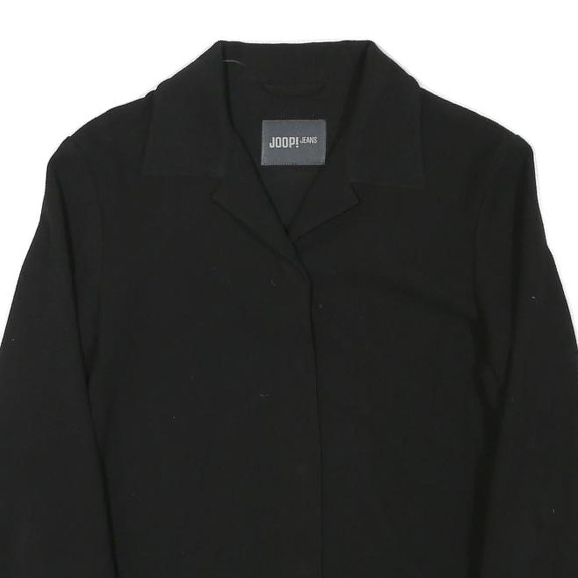 JOOP Womens Black Zip Jacket XS Polyester Blend Plain Stylish Cropped Fit