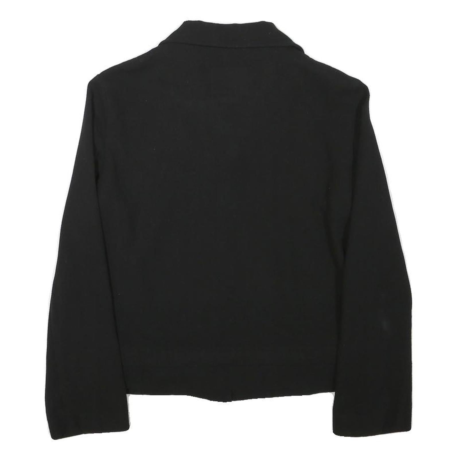 JOOP Womens Black Zip Jacket XS Polyester Blend Plain Stylish Cropped Fit
