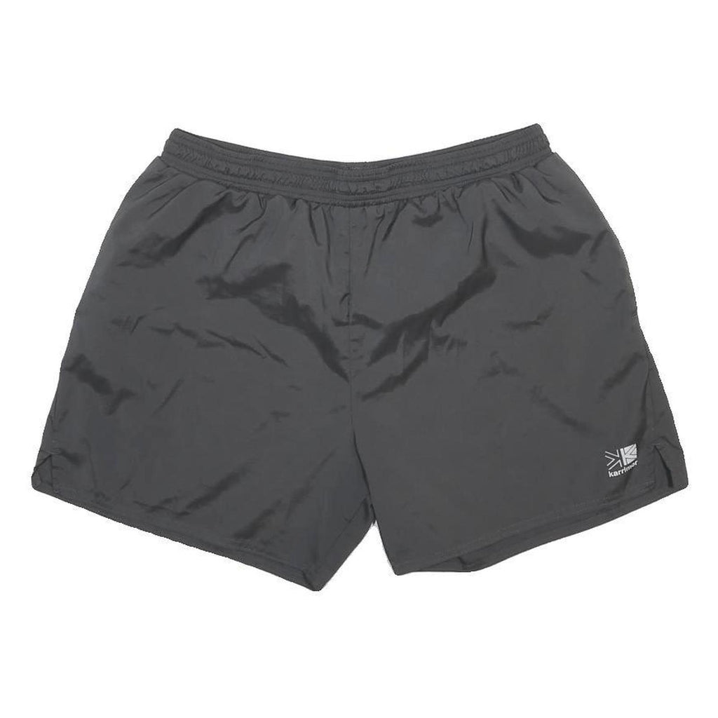 KARRIMOR Mens Black Sports Shorts XL W30 Lightweight Polyester Blend Fitness Gym