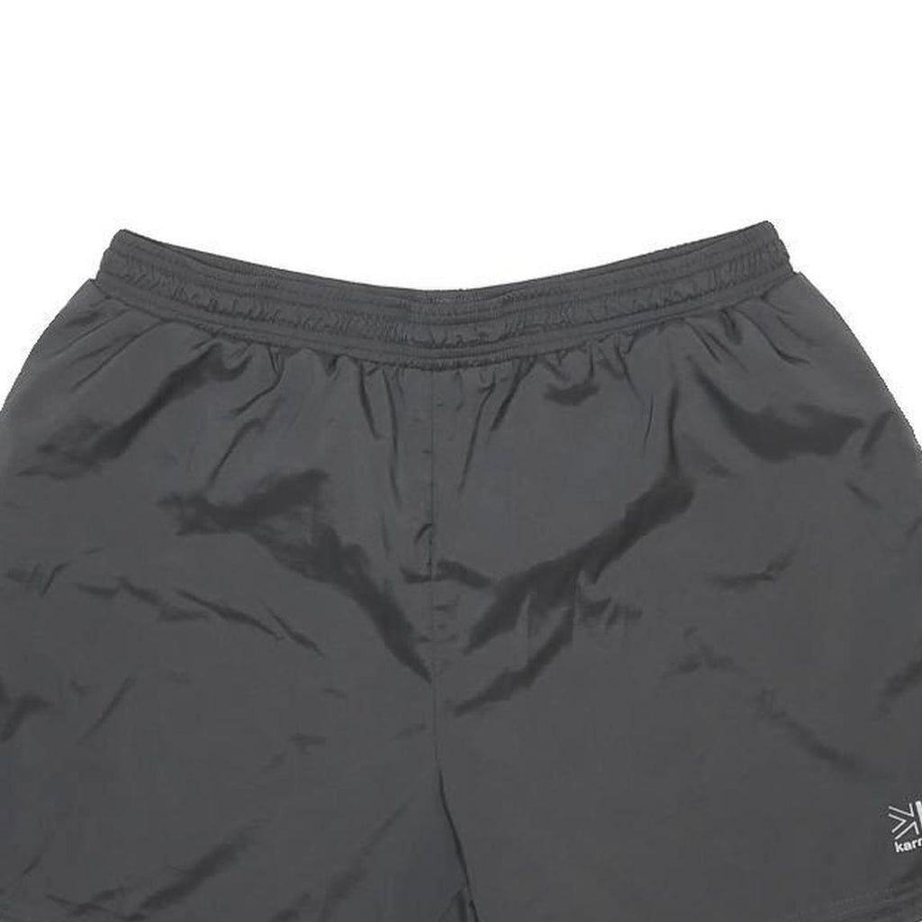 KARRIMOR Mens Black Sports Shorts XL W30 Lightweight Polyester Blend Fitness Gym