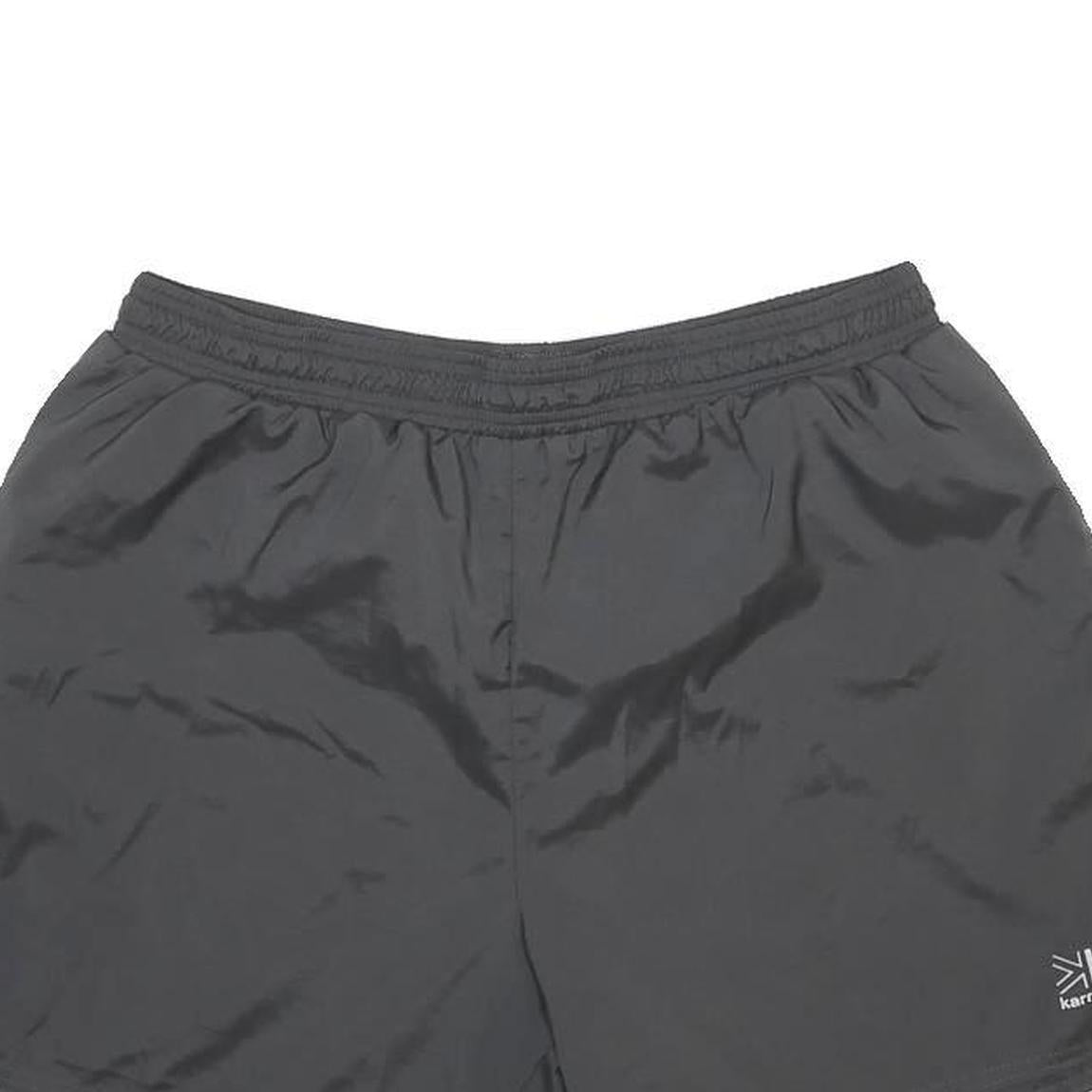 KARRIMOR Mens Black Sports Shorts XL W30 Lightweight Polyester Blend Fitness Gym