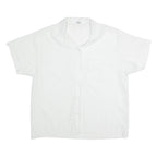 Womens Blouse White V-Neck L