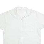 Womens Blouse White V-Neck L