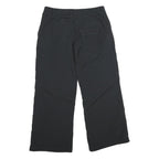 NIKE Womens Black Relaxed Wide-Leg Trousers W34 L32 Lightweight Polyester Zip