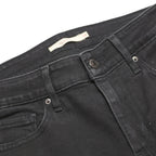LEVI'S 711 Womens Slim Black Denim Jeans W28 L30 Stretch Zip Slim Fit Skinny