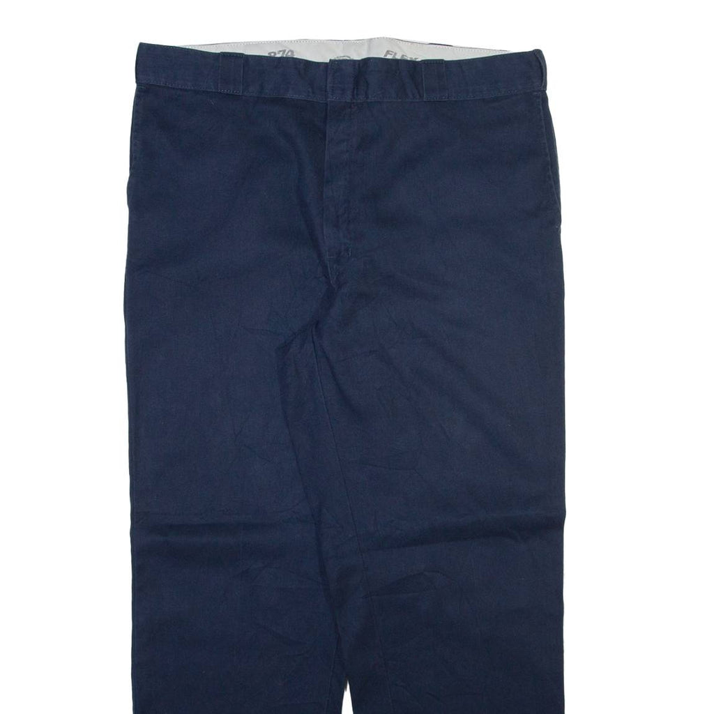 DICKIES 874 Workwear Mens Trousers Blue Regular Straight W40 L32