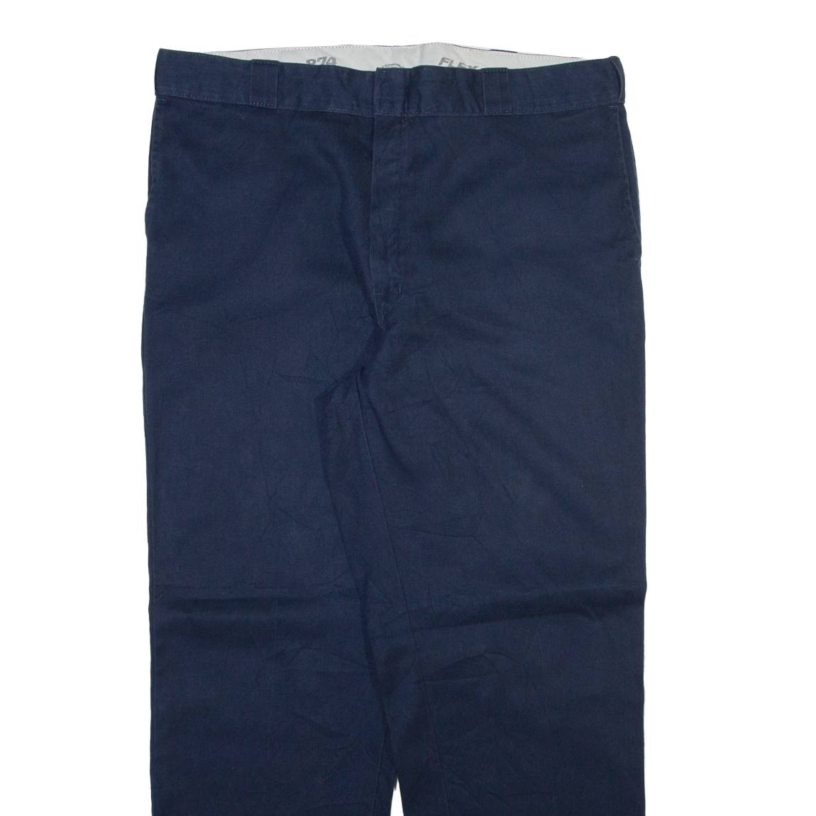 DICKIES 874 Workwear Mens Trousers Blue Regular Straight W40 L32