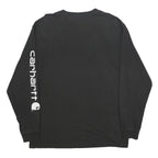 CARHARTT Mens Black Long Sleeve Crew Neck Graphic T-Shirt XL