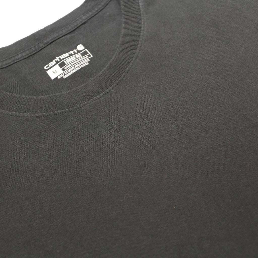 CARHARTT Mens Black Long Sleeve Crew Neck Graphic T-Shirt XL