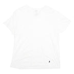 POLO RALPH LAUREN Mens White V-Neck T-Shirt XL Cotton Blend Classic Fit Casual