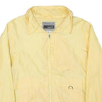 NEYELLE Mens Yellow Lightweight Zip Jacket S Polyester Blend Plain Casual
