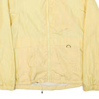 NEYELLE Mens Yellow Lightweight Zip Jacket S Polyester Blend Plain Casual