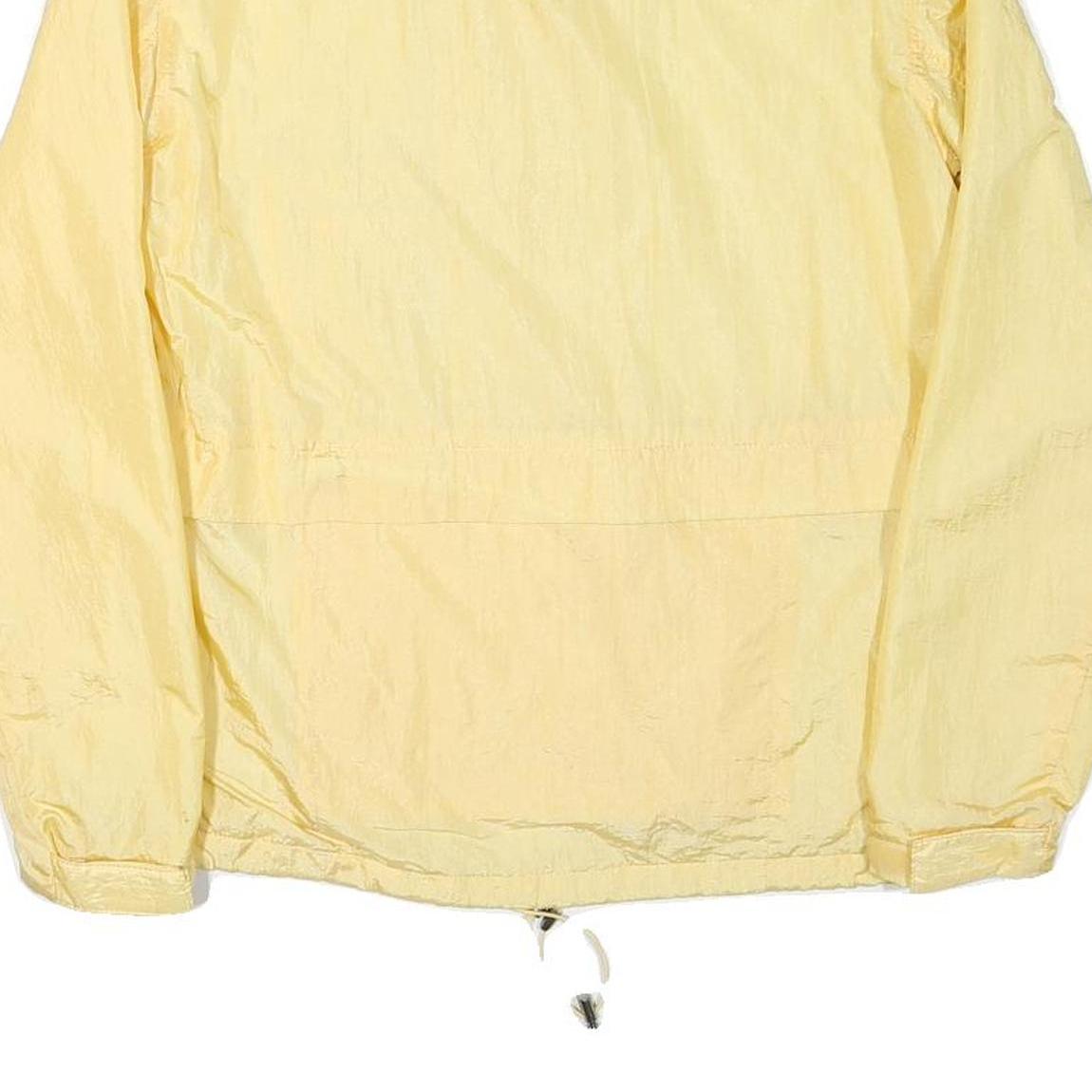 NEYELLE Mens Yellow Lightweight Zip Jacket S Polyester Blend Plain Casual
