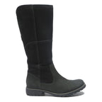 TIMBERLAND Womens Heritage 2 Tone Black Leather High Boots UK 5 Classic Winter