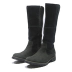 TIMBERLAND Womens Heritage 2 Tone Black Leather High Boots UK 5 Classic Winter