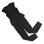 TED BAKER Womens Black Playsuit Sleeveless S Slim Fit Zip Up Polyester