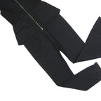 TED BAKER Womens Black Playsuit Sleeveless S Slim Fit Zip Up Polyester