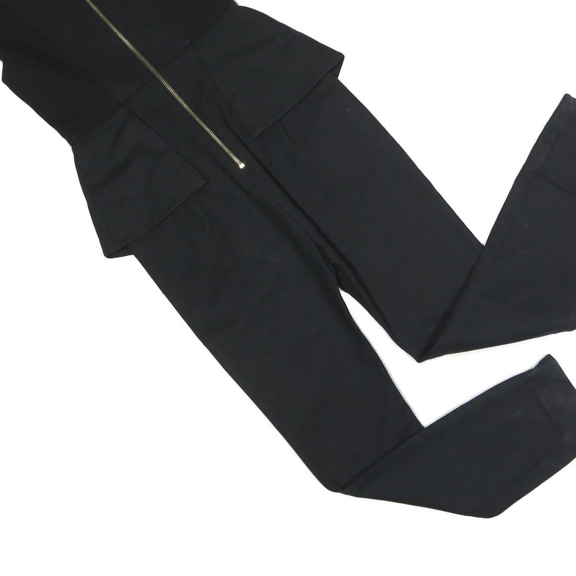 TED BAKER Womens Black Playsuit Sleeveless S Slim Fit Zip Up Polyester